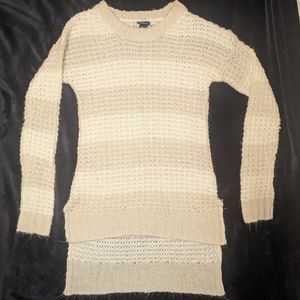 Women's white and cream tan Sweater size medium